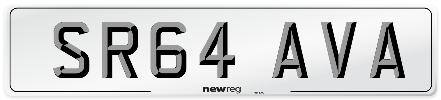 SR64 AVA Number Plate from New Reg